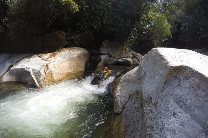 Canyoning Los Anillos Route: Waterfall Slides and Deep-Pool Jumps in Vallejuelo photo 3