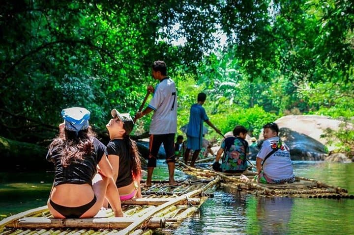 Glide the Mangroves: Bamboo Rafting & Jungle Waterfall Day Trip from Phuket