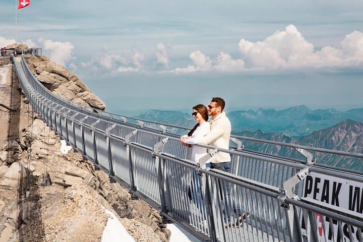 Glacier 3000 Private Adventure: Peak Walk, Les Diablerets & Montreux Day Tour
