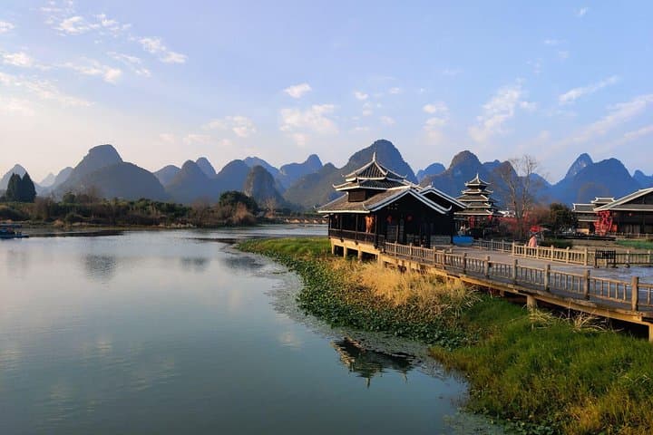Xianggong Hill Sunrise & Shangri-La Village Half-Day Tour from Yangshuo