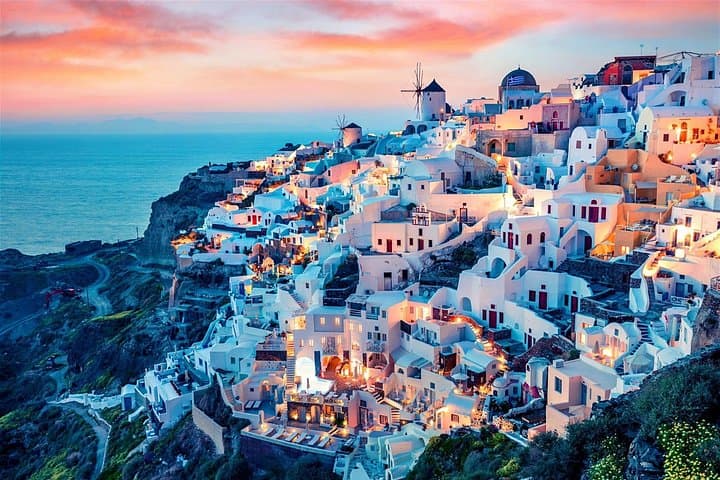 Santorini Classic Highlights Tour: Profitis Ilias, Pyrgos, Perissa & Oia Sunset photo 1