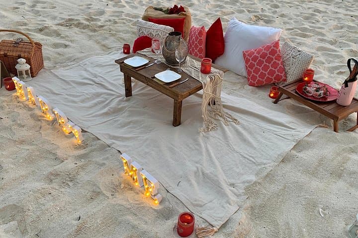 Sunset Beach Proposal in Cancun: Private Candlelit Picnic with Photographer photo 5