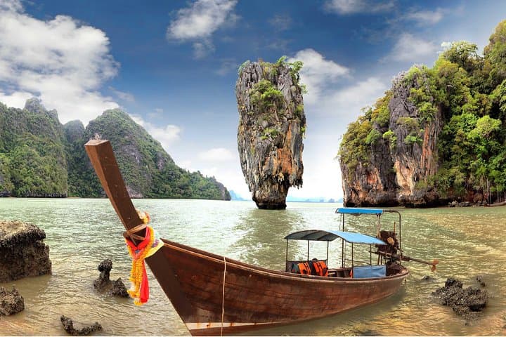James Bond Island Canoe & 5-Island Speedboat Adventure from Phuket