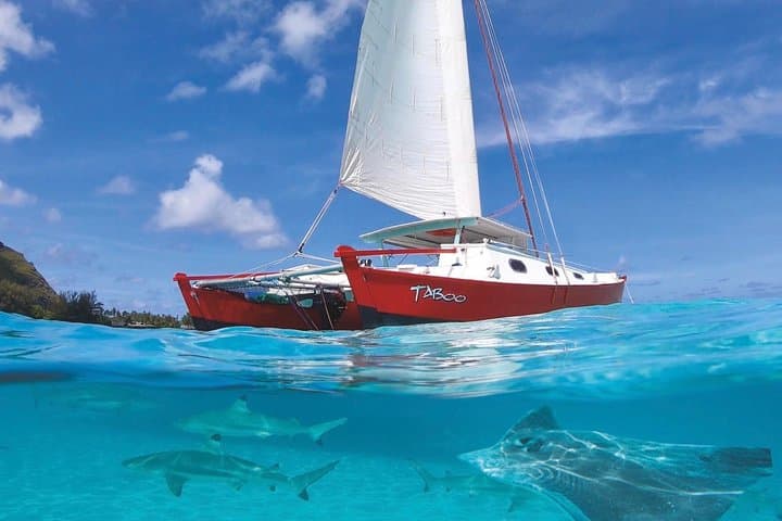 Half-Day Moorea Snorkel & Sail: Catamaran Taboo Lagoon Cruise