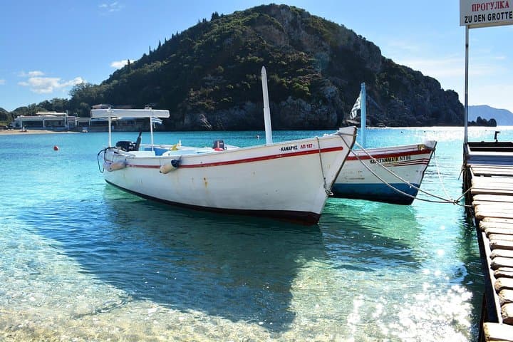 Private Corfu Tour: Paleokastritsa Caves & Glyfada Beach Transfer