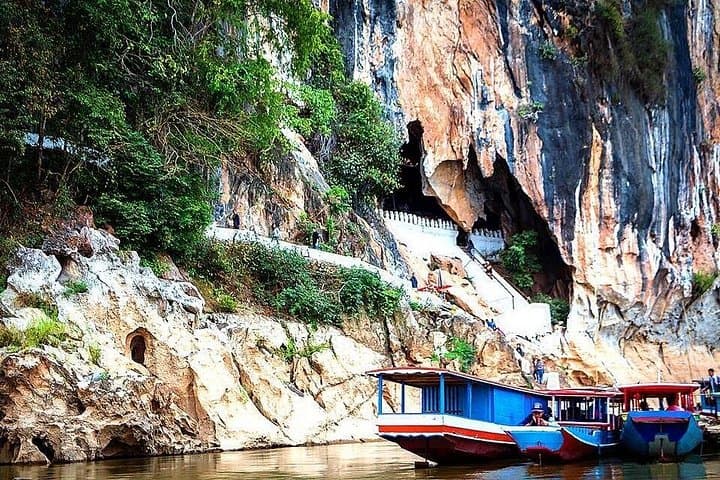 Luang Prabang Pak Ou Caves & Mekong Sunset Cruise — City Tour and Temples photo 1
