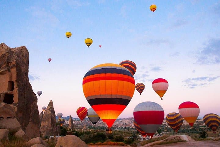 Sunrise Hot Air Balloon Over Cappadocia: Fairy Chimneys from Above photo 2