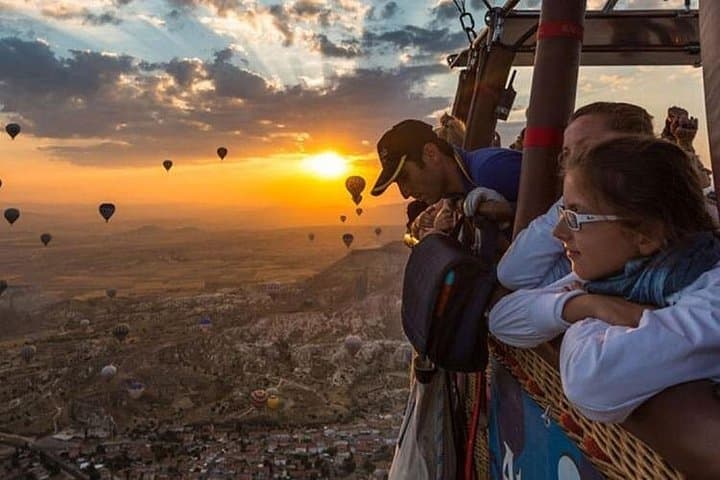 Sunrise Hot Air Balloon Over Cappadocia: Fairy Chimneys from Above photo 1
