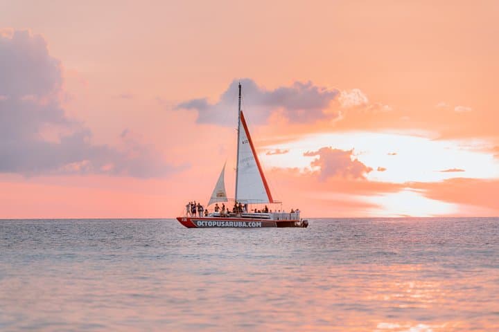 Aruba Sunset Catamaran Happy Hour — Sail, Snacks & Open Bar