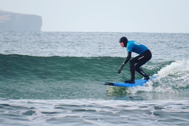 Private 2-Hour Surf Lesson at Dunnet Beach — Beginner to Advanced Coaching