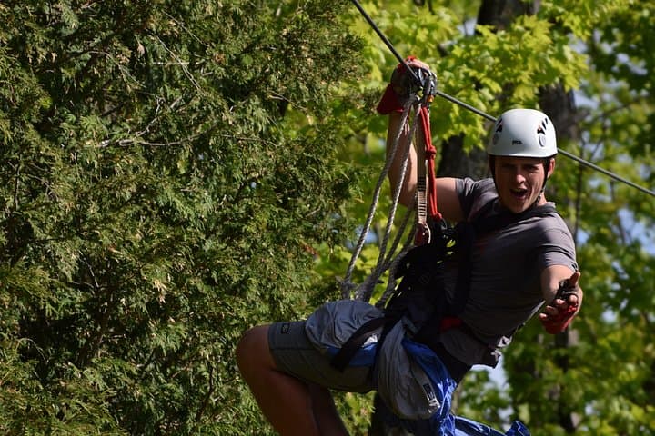 Wildman Zip Line Tour on the Menominee River — 5-Line Canopy Adventure Near Menominee, MI photo 5