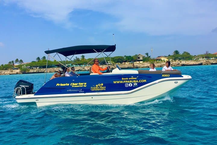 Aruba Private Boat Charter: Snorkel Mangel Halto, Reef Gardens, and Boca Catalina