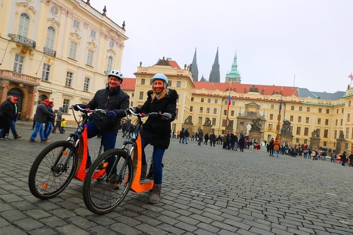 Medieval Prague by E-Bike & E-Scooter — Letná to Petřín Hill City Tour photo 3