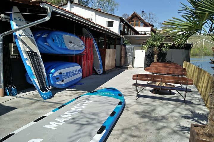 Family Mammut SUP Rental on the Neckar — Group Stand‑Up Paddleboarding in Stuttgart photo 2