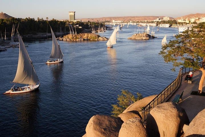 Aswan Felucca Sunset Cruise Around Elephantine & Kitchener Island