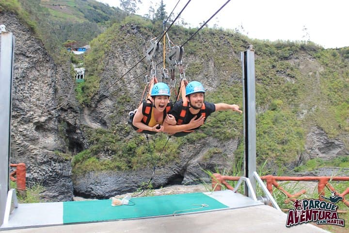 Leaning Ladder Circuit Baños: 120m Rappel, Tibetan Bridge & 350m Zipline photo 4