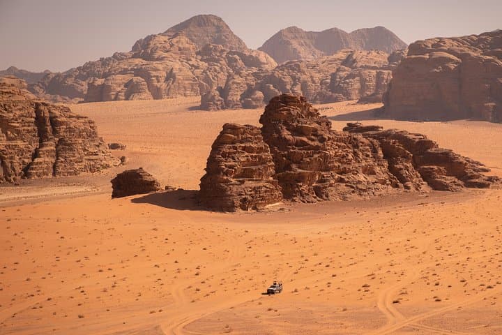 Wadi Rum Day Tour from Aqaba: Jeep Rides, Canyons & Ancient Inscriptions