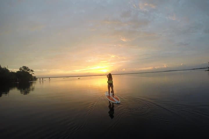 Bacalar Sunrise Paddle: Kayak & SUP Tour in the Lagoon of Seven Colors