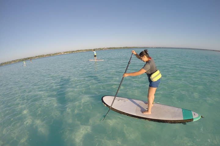 Bacalar Sunrise Paddle: Kayak & SUP Tour in the Lagoon of Seven Colors photo 2