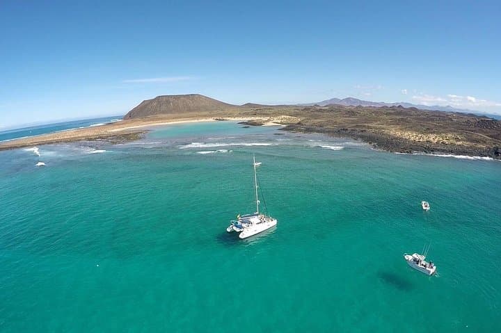 Catamaran Sailing to Isla de Lobos from Corralejo — 4-Hour Swim, Snorkel & Paella photo 4