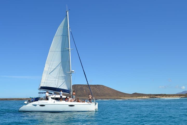 Catamaran Sailing to Isla de Lobos from Corralejo — 4-Hour Swim, Snorkel & Paella photo 6