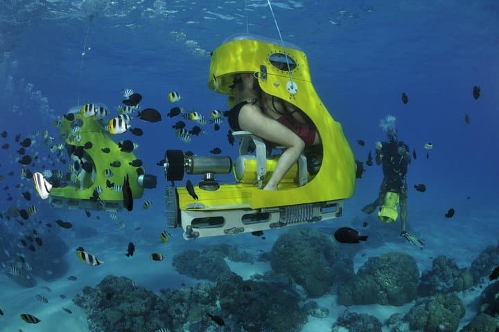 Bora Bora Underwater Scooter: 3-Meter Reef Ride Without Snorkel