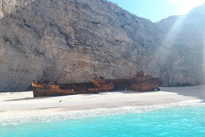 Zakynthos Shipwreck Bay & Blue Caves: Land and Sea Small-Group Tour photo 1