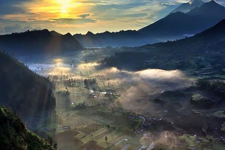 Sunrise at Hidden Village of Heaven and Ubud Tour — Mount Batur, Tegalalang & Tibumana Waterfall