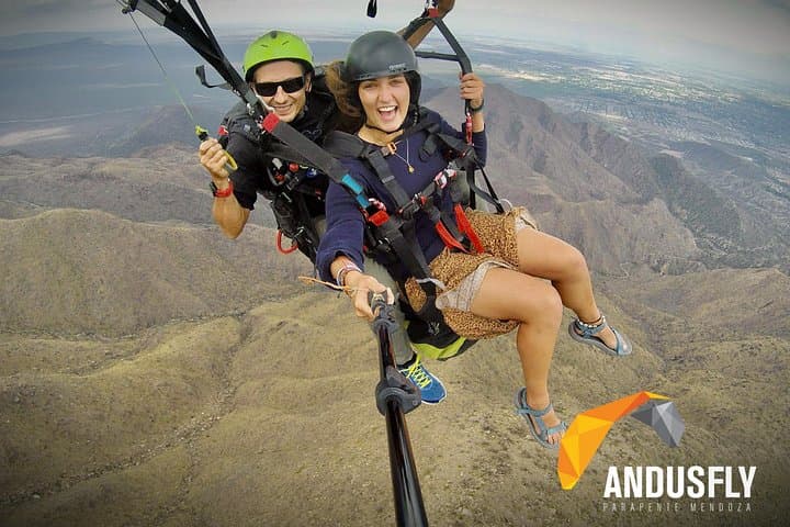 Extended Paragliding Flight from Cerro Arco — Mendoza Aerial Experience