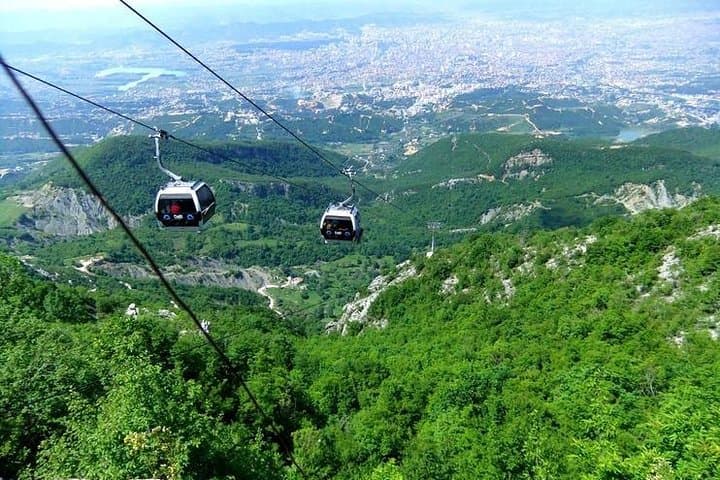 Tirana and Dajti Mountain Cable Car Tour: Panoramic Views & Oak-Forest Trails