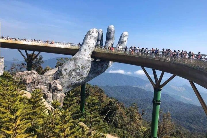 Sunset Golden Bridge Private Tour: Ba Na Hills Cable Car & French Village Experience photo 3