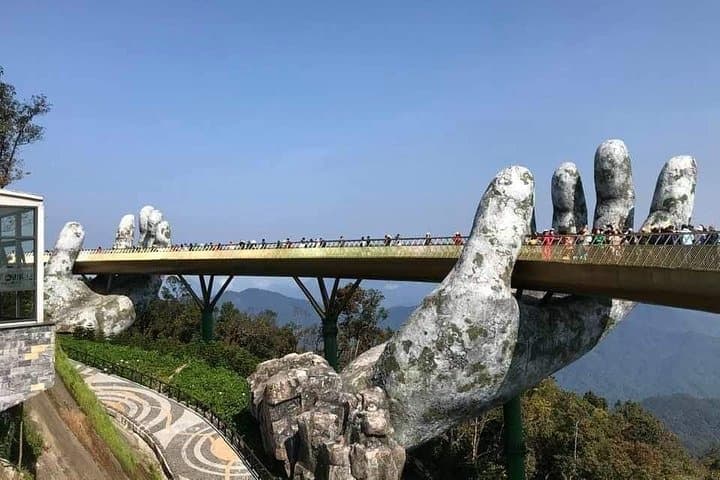 Sunset Golden Bridge Private Tour: Ba Na Hills Cable Car & French Village Experience photo 5