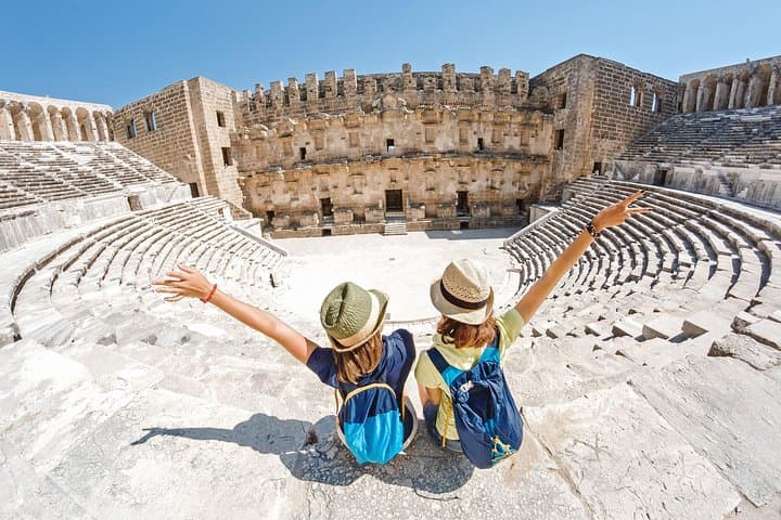 Alanya to Aspendos, Kursunlu Waterfalls and Side Day Tour — Aspendos Theater & Temple of Apollo photo 2