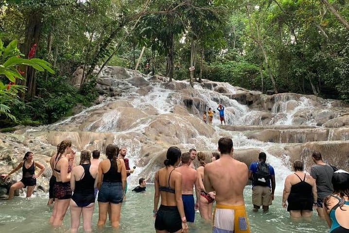 Private Tour to Blue Hole & Dunn's River Falls from Montego Bay — Climb, Swim, Cliff-Jump