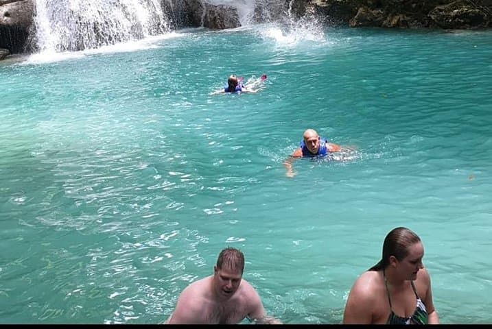 Private Tour to Blue Hole & Dunn's River Falls from Montego Bay — Climb, Swim, Cliff-Jump photo 2