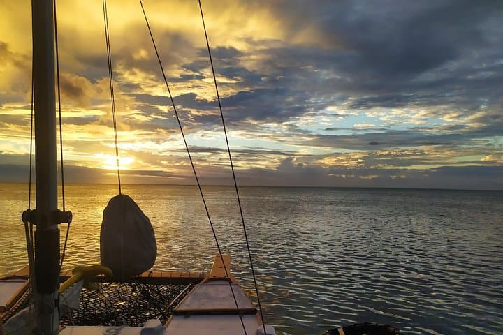 Moorea Sunset Sailing in a Traditional Pirogue: Lagoon, Snorkel & Polynesian Stories photo 4