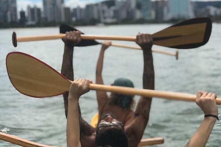 Hawaiian Canoe Tours in Vitória: Secret Islands, Dolphins & Coastal Views