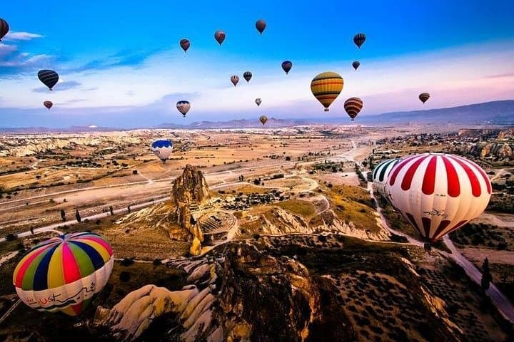 Sunrise Hot Air Balloon Over Cappadocia: Fairy Chimneys from Above photo 3