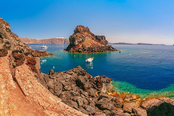 Caldera Swim & BBQ: Santorini Shared Cruise to Volcano, White and Red Beaches photo 2