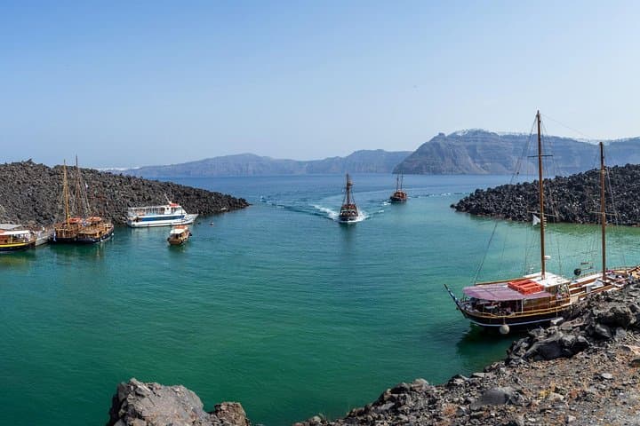 Santorini Private Catamaran Cruise: Volcano, Hot Springs & Thirassia Day Trip photo 3