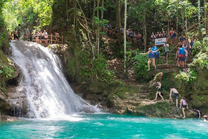Blue Hole Ocho Rios: Private Island Gully Falls Tour from Ocho Rios