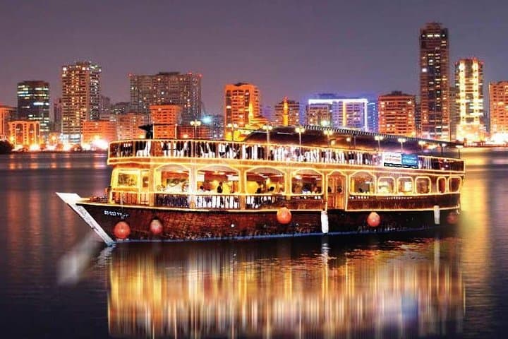 Dubai Creek Dhow Cruise Dinner — Night Buffet & Live Entertainment photo 2