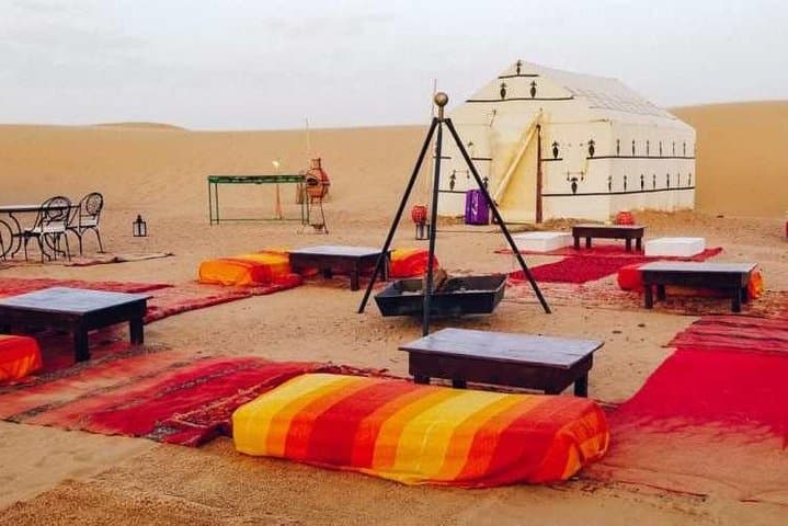 Merzouga Overnight: Luxury Sahara Camel Trek from Fez — 2-Day Desert Camp Experience
