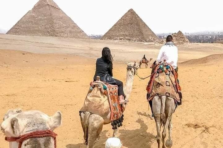 Sunset Camel Ride at the Giza Pyramids with Desert BBQ Dinner photo 3