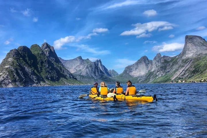 Kayaking in Reinefjorden — Guided Sea Kayak Tours in Lofoten