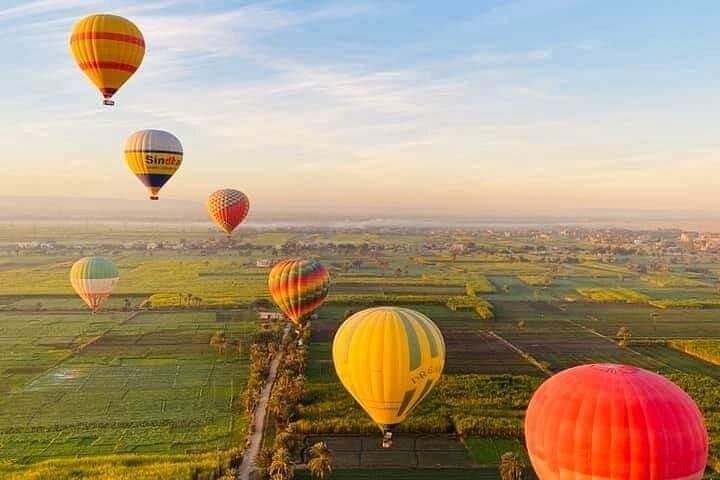 Sunrise Hot Air Balloon Over Luxor — Ancient Thebes from the Sky photo 3