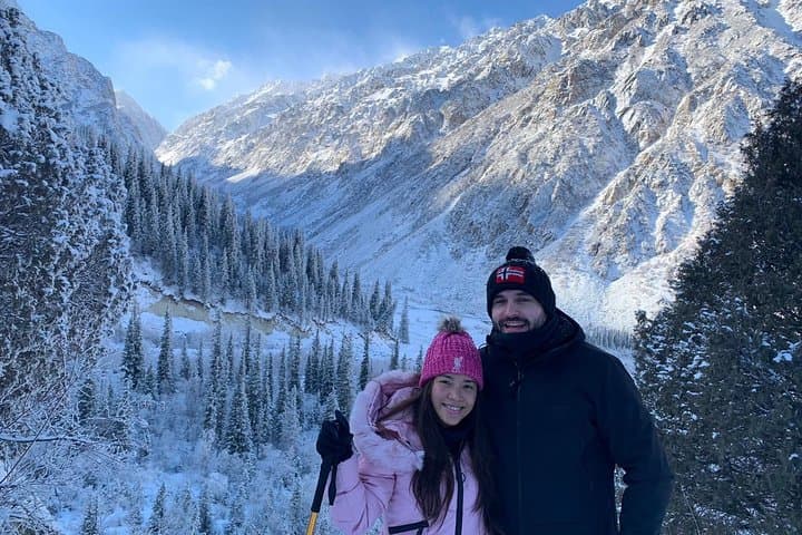 Winter Hike at Ala Archa National Park — Ak Sai Waterfall & Broken Heart Trail