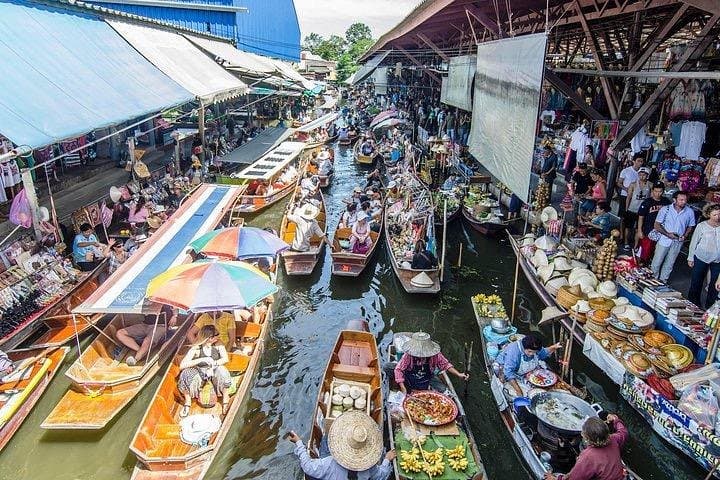 Damnoen Saduak Floating Market & Erawan Waterfall Day Trip from Bangkok photo 5