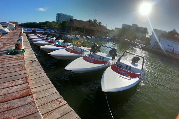 Drive a Speedboat to Punta Nizuc and Snorkel Cancun's Underwater Museum photo 1
