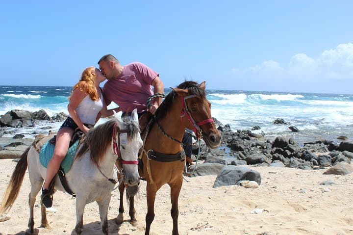 Aruba Ecological Beach Horseback Ride — Desert Trails to Turquoise Shoreline photo 4